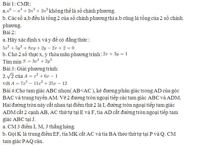 Đề thi học sinh giỏi Tỉnh Nghệ An 139