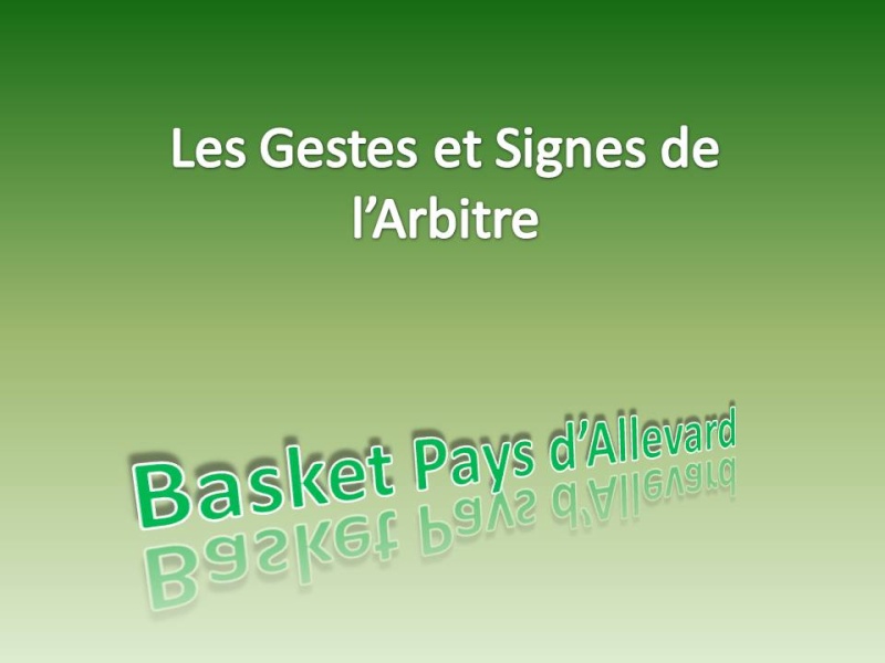 Les Gestes et Signes de l'Arbitre Lgsa111