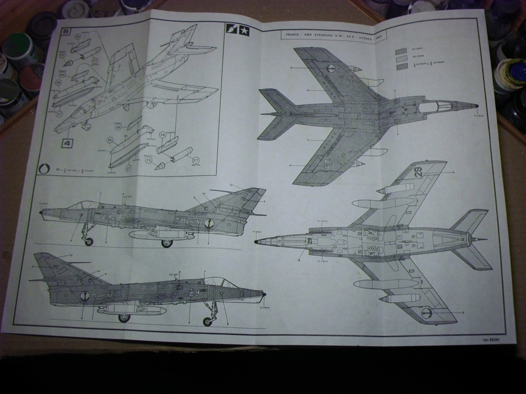 DASSAULT ETENDARD IV M Réf 80361 & conversion IV P finis Cimg8119