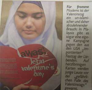 Islam: GEISTESKRANKER HAß IS GEIL: Valentinstag verboten Valent10