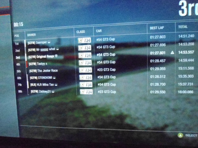 GT3 Cup Car Event. *ROUND 2 @ NORDSCHLEIFFE* Forza $ and 1200 MS points on offer (if lobby is full) to be won! - Page 2 Dsc00412