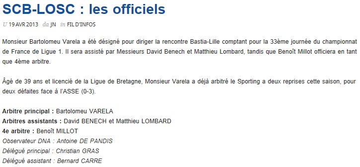Bastia 1-2 Lille S136
