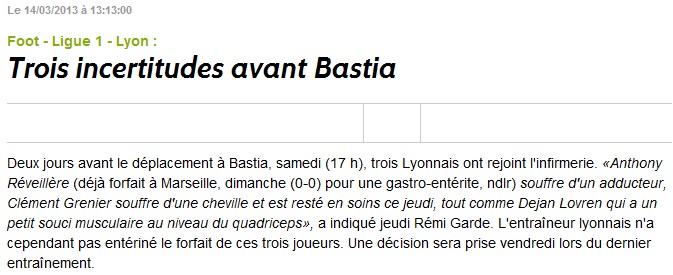 Bastia 4-1 Lyon S78