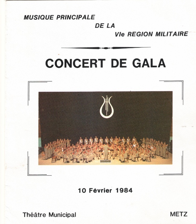 Programme concert 10 Février 1984 Théâtre de Metz. Concer10