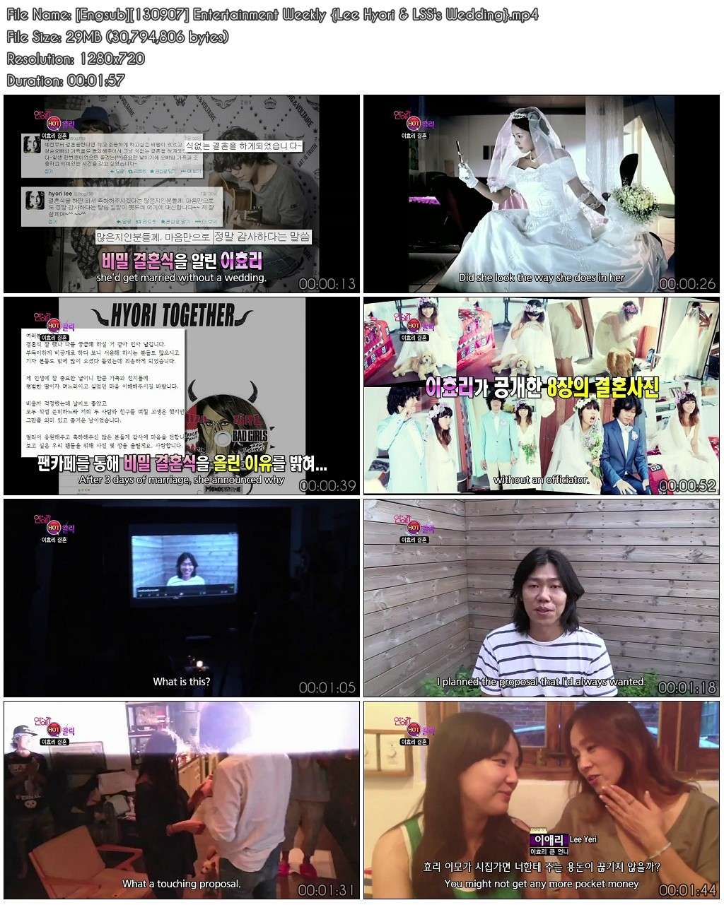 [Engsub][130907] Entertainment Weekly {Lee Hyori & LSS's Wedding} Engsub11