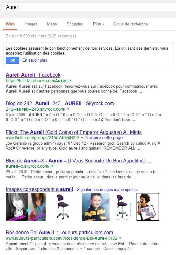 Mais.... Mais.... Que dit Google de ton Pseudo WoW xD. Aureii10