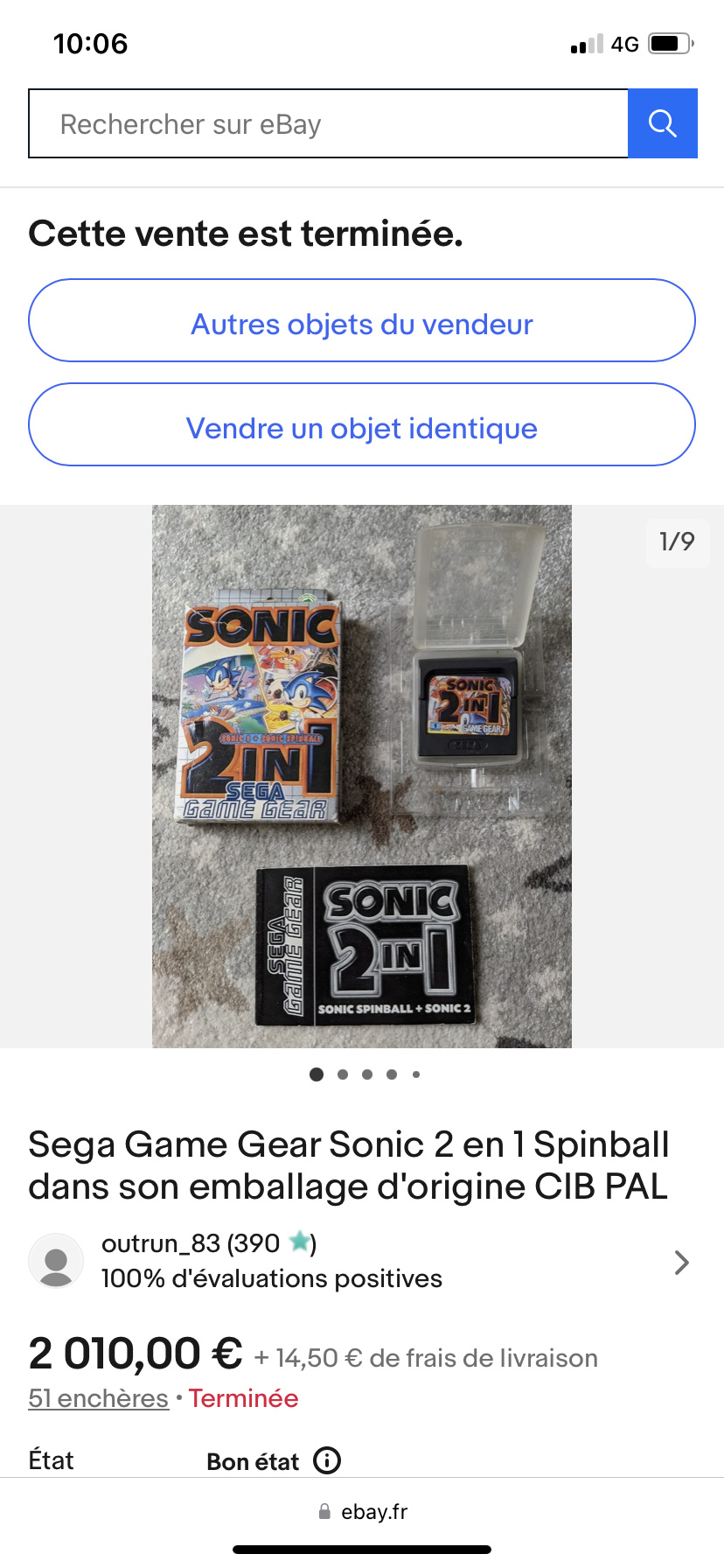 [RECH] jeu Game Gear SONIC 2 in 1 en boîte Img_8112