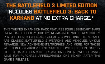 Battlefield 3 : Contenu de l'édition limited Limite10