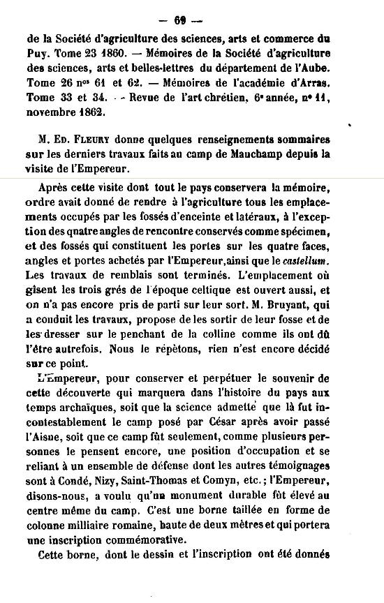 19 Novembre 1864, l'Empereur Napoléon III à Sapigneul 6910