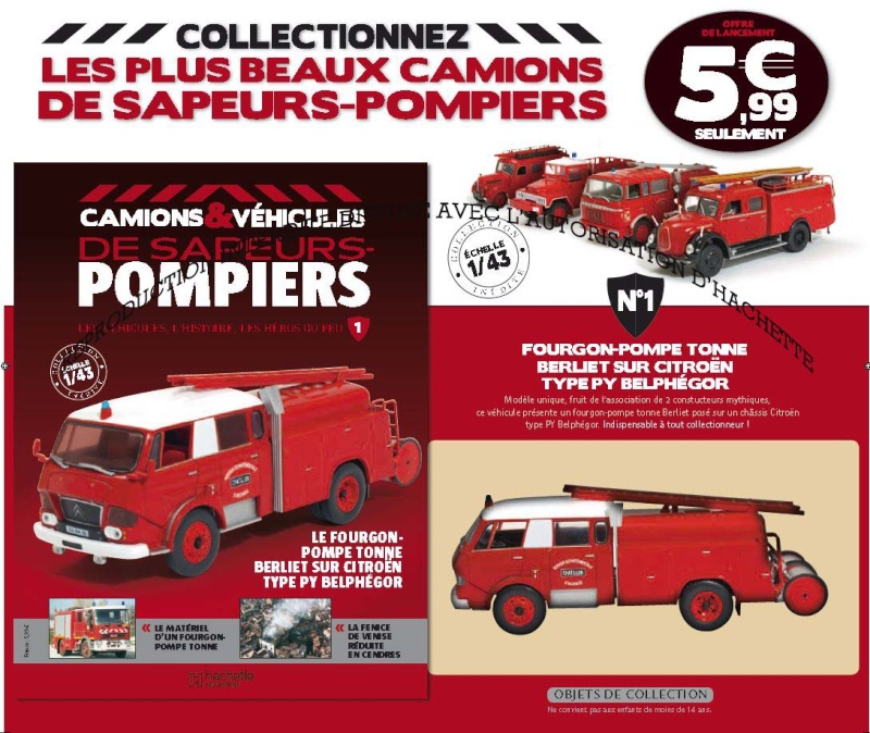 Nouvelle collection POMPIERS en PRESSE par HACHETTE