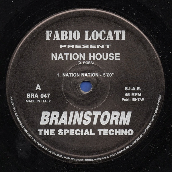 house - Fabio Locati – Nation House (Vinil 12", Brainstorm – BRA 047)  {Hard Trance, Techno} "1995" - [22/02/23] 172