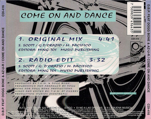 D.B.P. feat. Dogg Bone & AZ-U-R - Come On And Dance (Single-CD, 1997) (320K) Atraz64