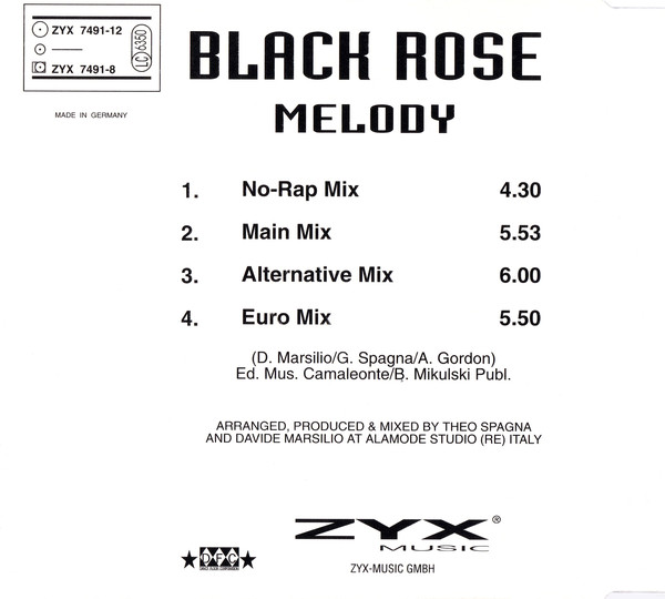 Black Rose - Melody (CDM, 1994) 320K (Post. 08/09/2023) Atraz66