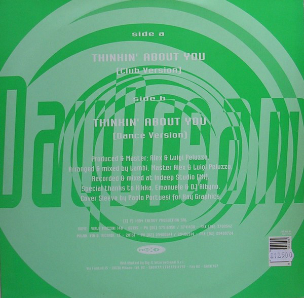 Daydream - Thinkin' About You (1994, 12'' Vinil, Next Records– NT 049, -ITA-)  (320K) Atraz67