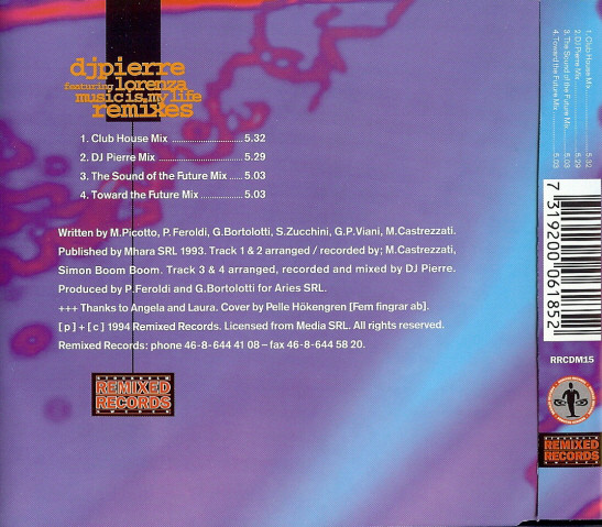 DJ Pierre Feroldi - 12 Maxi Single (1990 - 1996) Back52