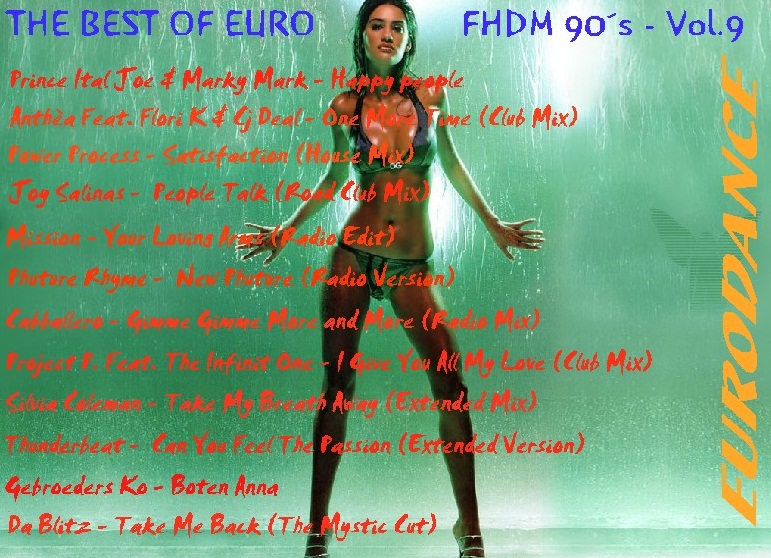 The Best of Eurodance FHDM 90's Vol 01. ao 21.  (Add mais aos poucos)  Capa-a12