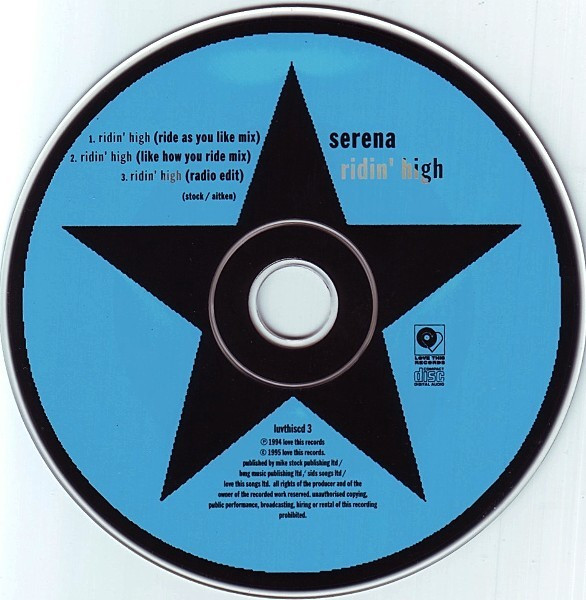 Serena - Ridin' High (CDM) Love This Records - (UK) 1995 (320K) Cd141