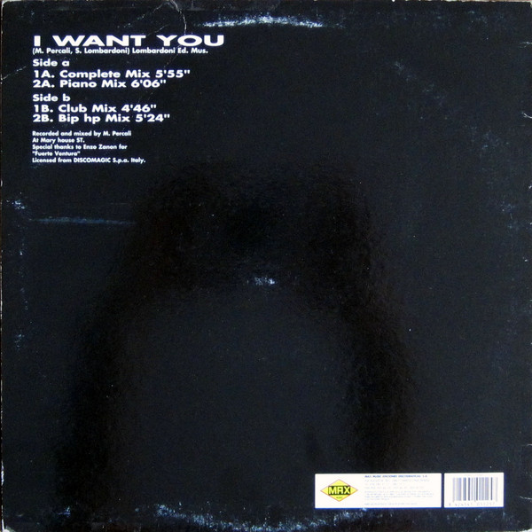 Fuerte Ventura - I Want You Label:	(1995, 12'' Vinil, Max Music – NM 1125 MX) (Spain) (320K) Contr140