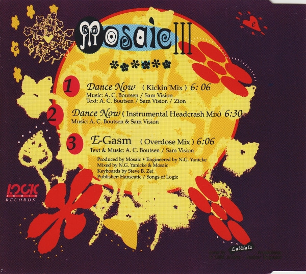 Mosaic III Feat. Zion - Dance Now (CDM, Logic Records – 664 108, Logic Records – LOC 44) (GER, 1991) (FLAC) Contr163