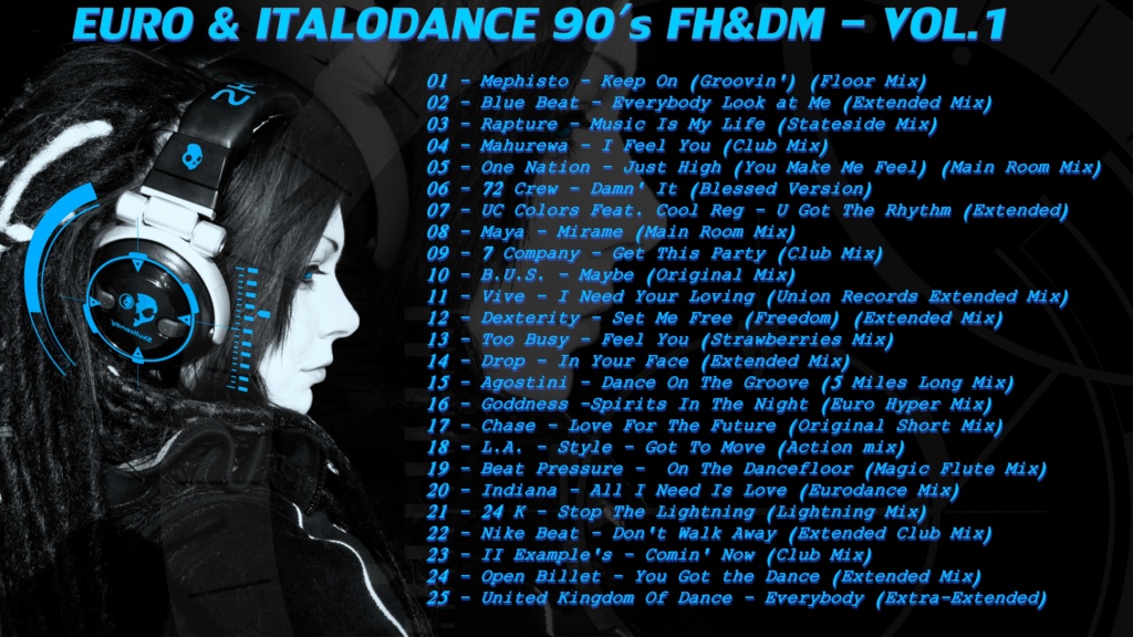 Euro & Italodance 90's FH&DM (18 Volumes - Em breve mais volumes) (Muitas Raridades da Italodance e Eurodance)  Contra90