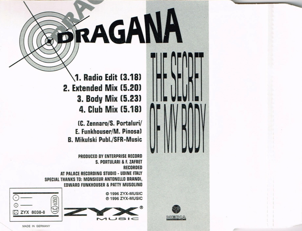 Dragana - The Secret Of My Body (CDM, 1996) (320K) Dragan10