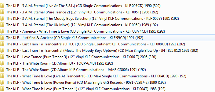 The KLF (Collection, 16 Singles) (1988 - 1991) Info15