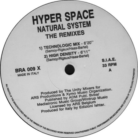  Hyper Space – Natural System (The Remixes) (Vinyl 12", Brainstorm – BRA009 X) {Trance, Techno} - [22/02/23] R-254810
