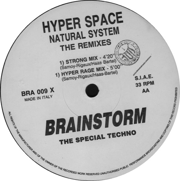  Hyper Space – Natural System (The Remixes) (Vinyl 12", Brainstorm – BRA009 X) {Trance, Techno} - [22/02/23] R-254811