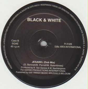 Black & White – Jesabel (Vinil 12", Area International – PI 31426) {House, Euro House} "1991" - [22/02/23] Vinil248