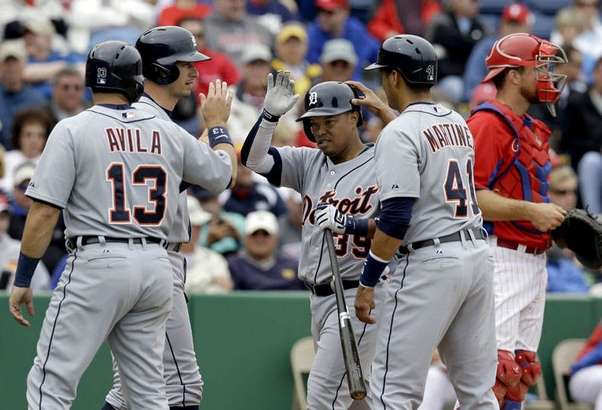 Tigers outslug the Phillies 10-6 Santiago a Grand Slam Roman10