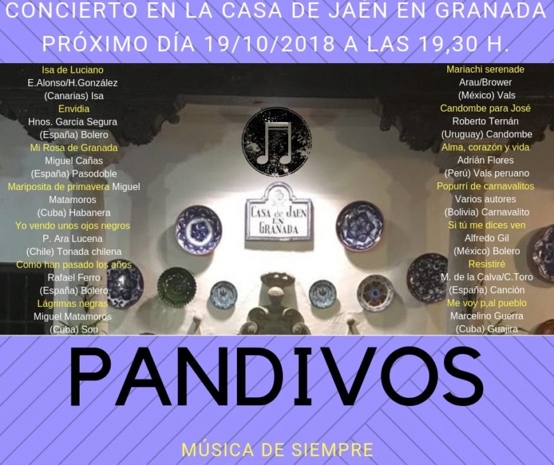 Actuación Casa de Jaén - Viernes 19/12/2018 Cartel29