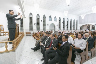 Prefeito participa de culto em homenagem ao aniversário de Teresina ocorrida na Congregação Cristã no Brasil F1eba010