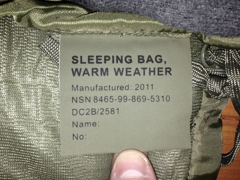 Brand New Warm Weather Sleeping Bag and Stuff Sack Img_2412