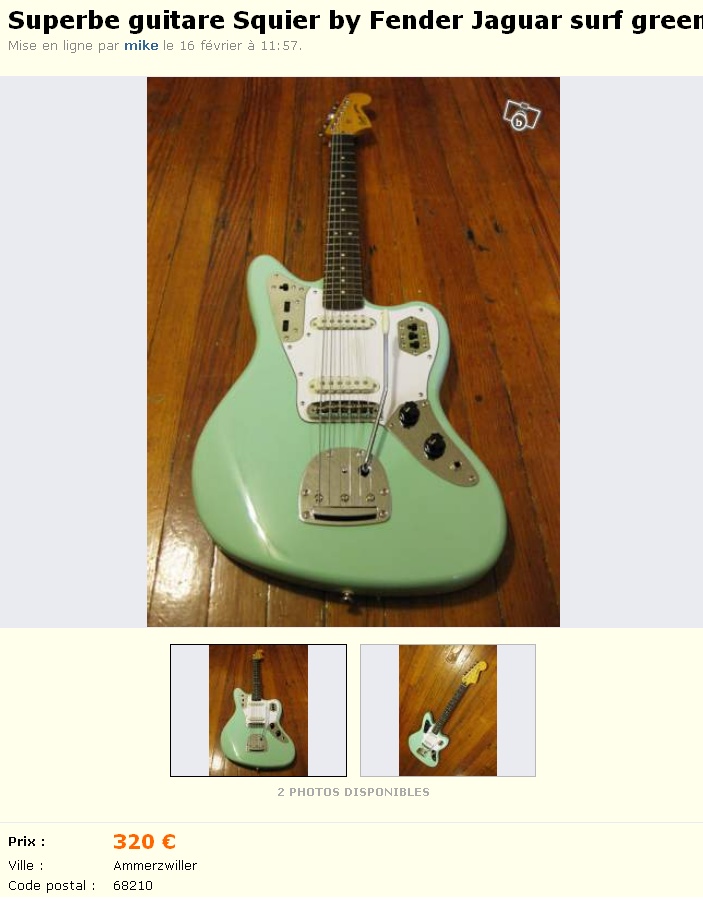 Squier by Fender Jaguar surf green Squier17