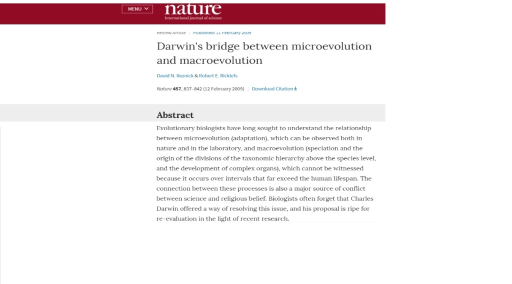 What are the REAL mechanisms of biodiversity, replacing macroevolution? 1234511