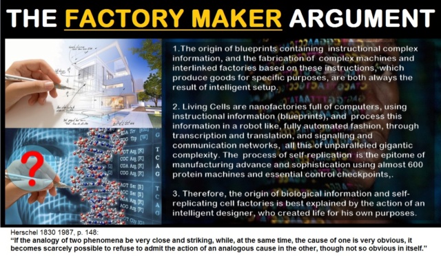 Abiogenesis: The factory maker argument Factor10