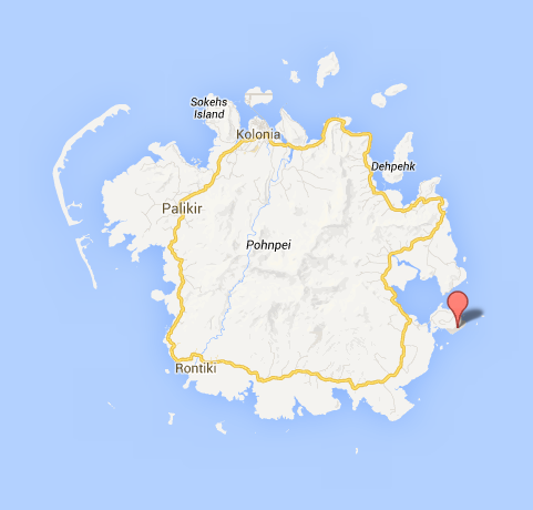 Nan Madol - Pohnpei Island - Micronésie Carte_10