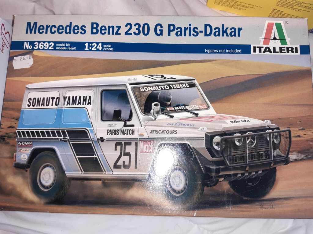 MERCEDES 280G 1er Paris-Dakar 1983 base Italeri 1:24 20201105