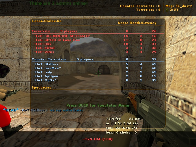 TxG vs HoT-->TxG WiN Hot1_b10