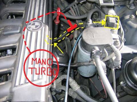 BMW E39 525 tds ] installation mano + robinet turbo