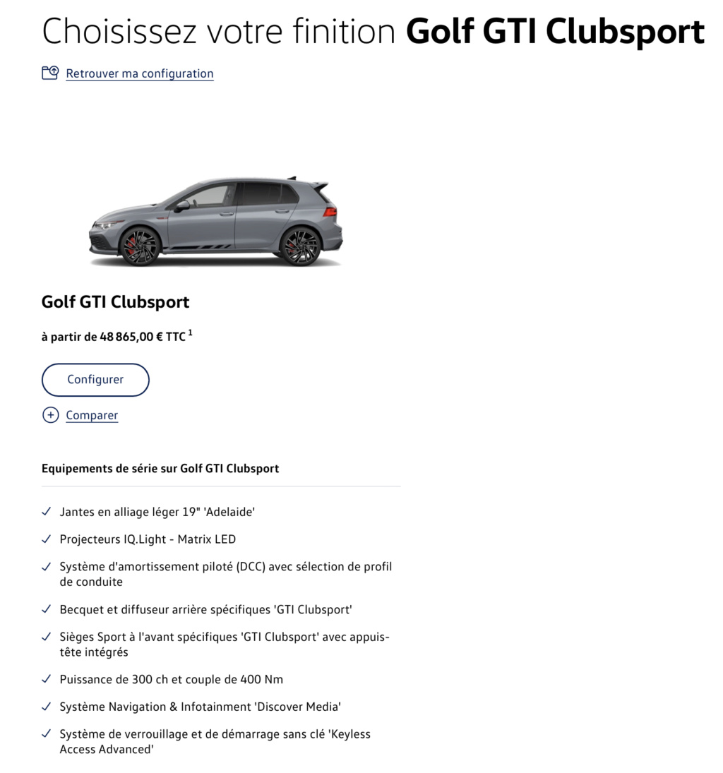 Golf GTI Clubsport OPF + GTI Clubsport 45 OPF (version commerciale) Sche1510