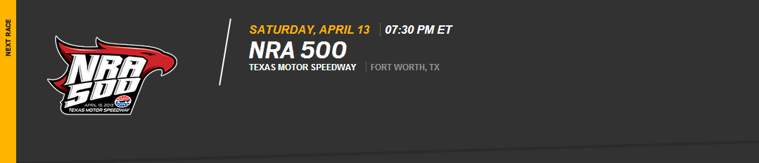 NASCAR - 7 - Texas 500 - 13/04/2013 Logo10