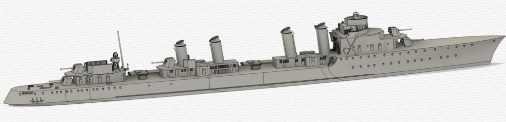 Contre-torpilleur Guépard 39/40 [modélisation & impression 3D 1/1800° & 1/700°] de cyril69 - Page 3 Captur46
