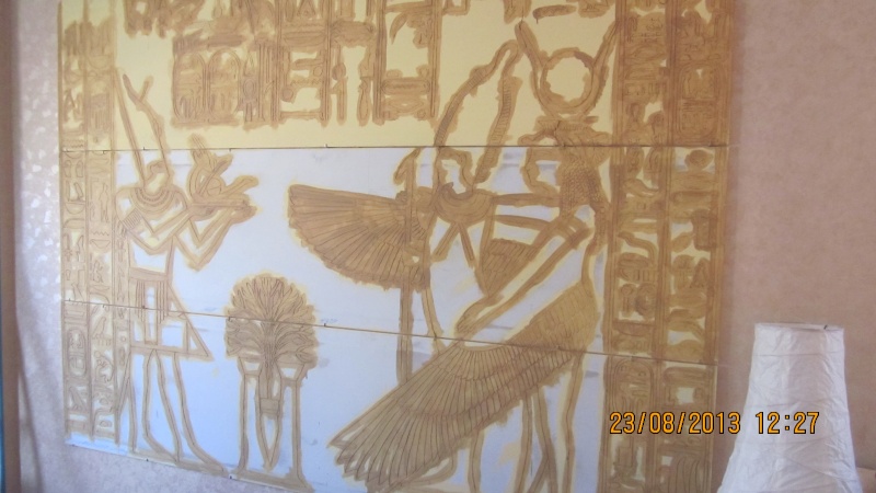 fausse fresque egyptienne de 1,80m x 2,50m Img_2711