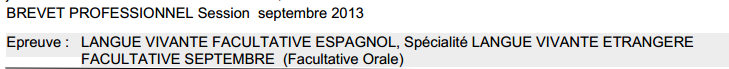 Brevet professionnel espagnol? Besoin de renseignements. Convoc10