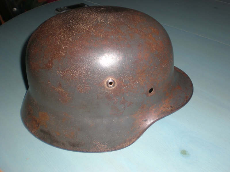 casque allemand luftwaffe normandie  P3040010