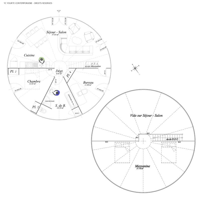 YOURTE HABITATION MODERNE Plan-h11