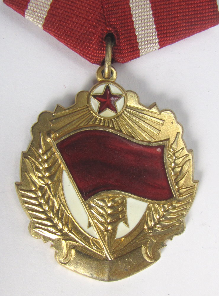 Les Ordres et médailles de la République Populaire d'Afghanistan Drapea14
