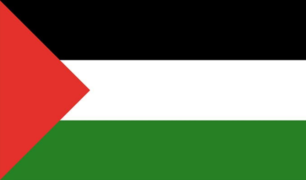 Mairie  de Cholet. - Les drapeaux palestinien et algerien flottent sur l'hôtel de ville = Une honte- Proxy134