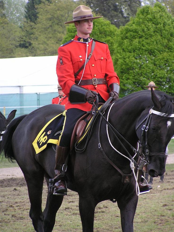 Un caporal de la Police Montee ( Mounted Canadian Police) en charge de la sécurité du 1er Monistre J.Trudeau  démonte  Proxy436